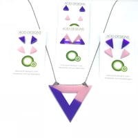 Náhrdelník Acamar starorůžová - fialová