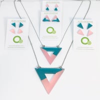 Image 1 of Náhrdelník Acamar Tyrkysová - starorůžová 