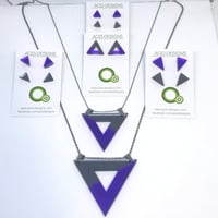 Náhrdelník Acamar šedá -fialová