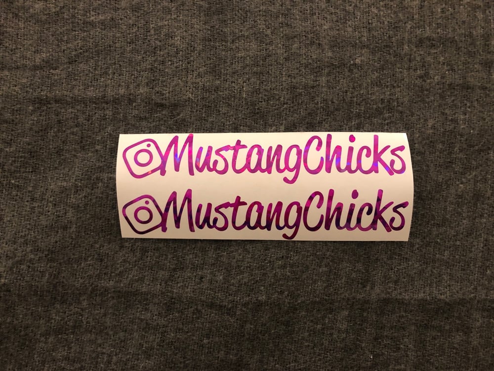Image of MustangChicks Bold Decal