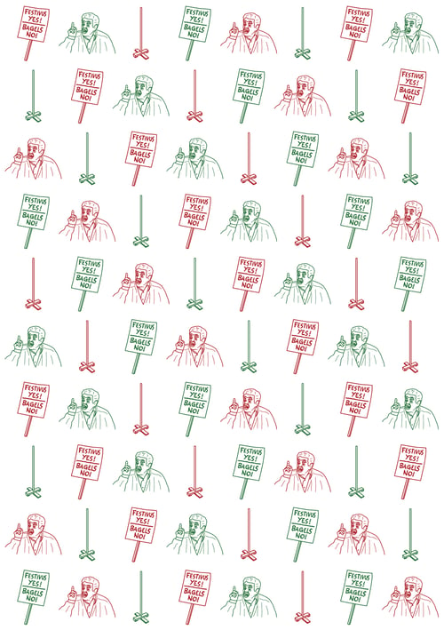 Image of Festivus Wrapping Paper (3 Sheets)