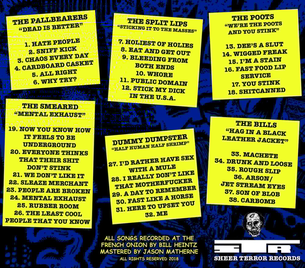 Image of Sheer Terror Records EP-CD Compilation CD