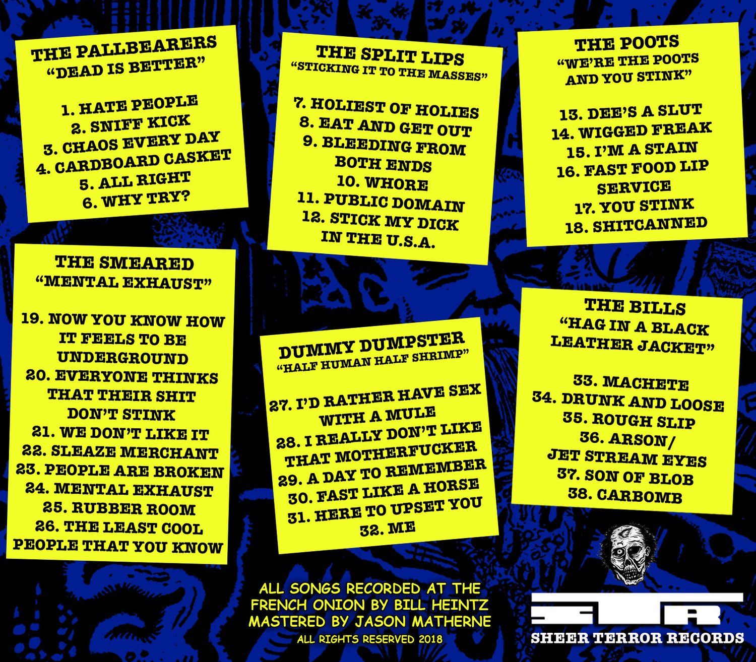 Image of Sheer Terror Records EP-CD Compilation CD
