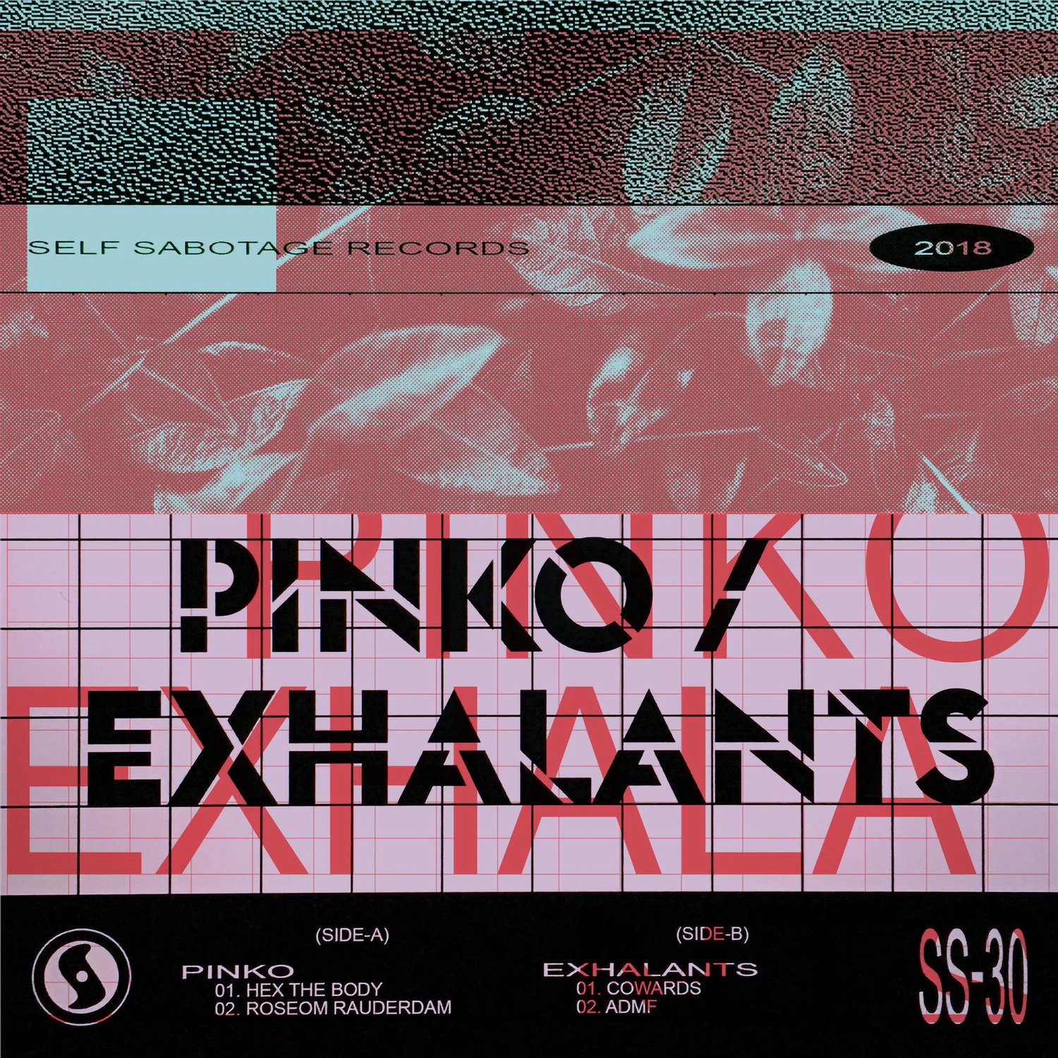 P I N K O / exhalants split 7" + free Exhalants CD