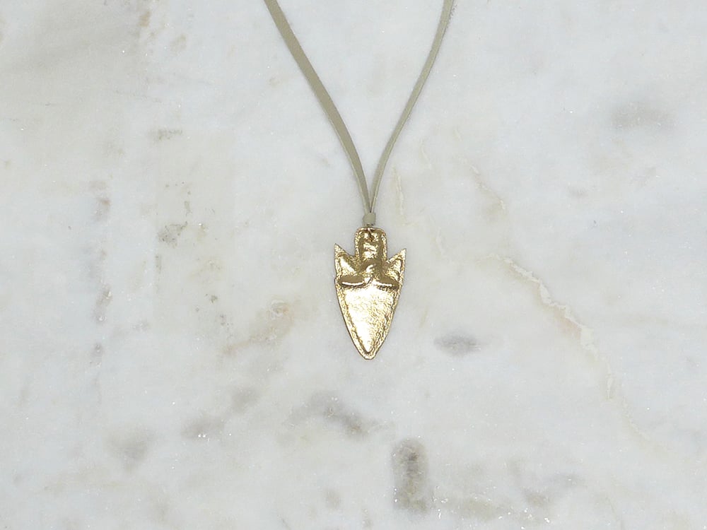 Image of Rebel Chic Warrior Arrowhead Necklace