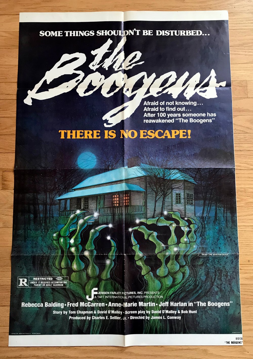 1981 THE BOOGENS Original U.S. One Sheet Movie Poster