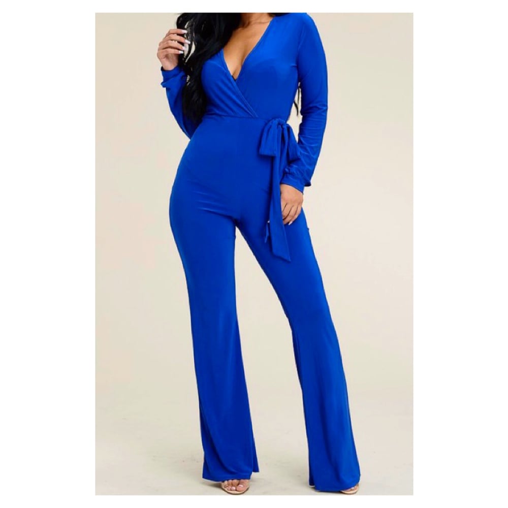 Image of Curvy Blu’ Jumpsuit