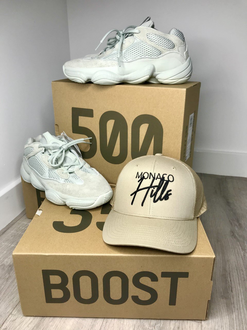 Image of YEEZY 500 'SALT' - With Monaco Hills Black Edition