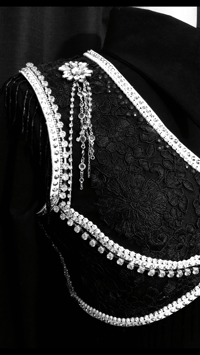 Image 1 of Black white bolero