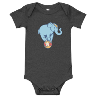 Image 4 of Baby short sleeve one piece (circus elephant) 