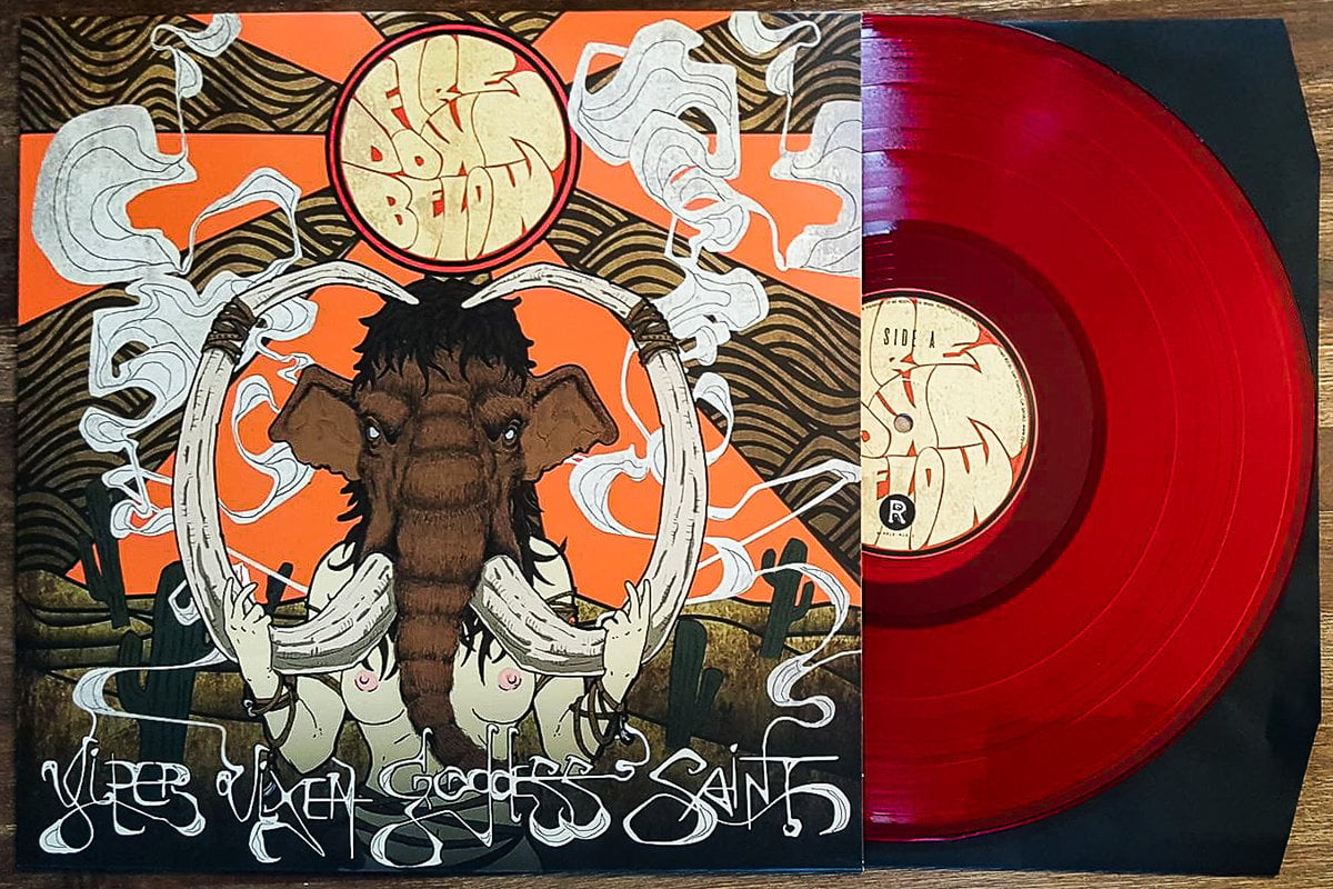 Image of Fire Down Below - Viper Vixen Goddess Saint Hellfire Limited "Fire Red" Vinyl LP
