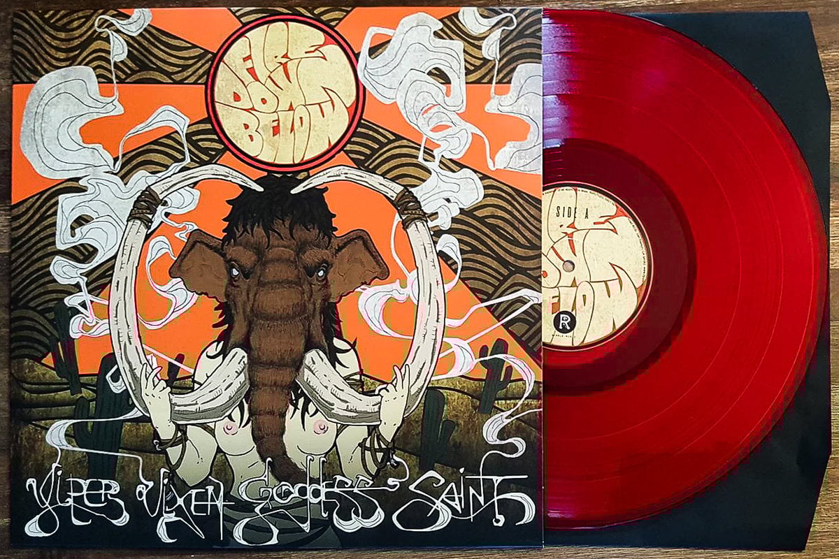 Image of Fire Down Below - Viper Vixen Goddess Saint Hellfire Limited "Fire Red" Vinyl LP