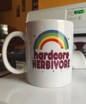 Image of Meat sucks/hardcore herbivore  11oz mug