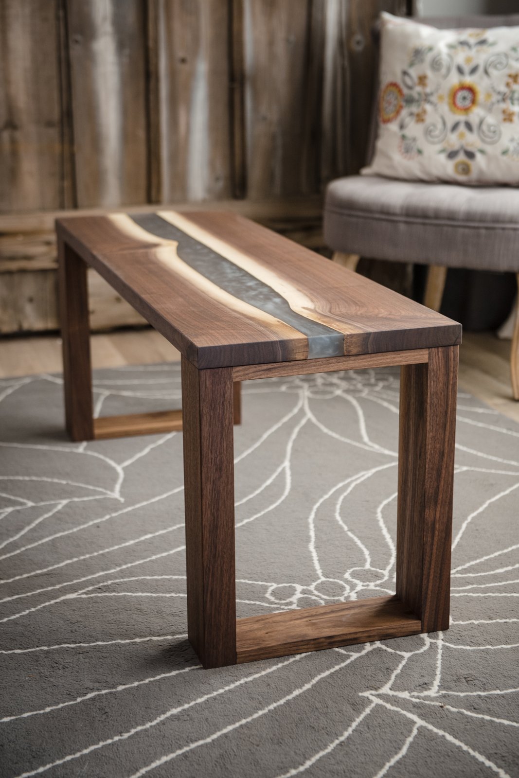 river table bench