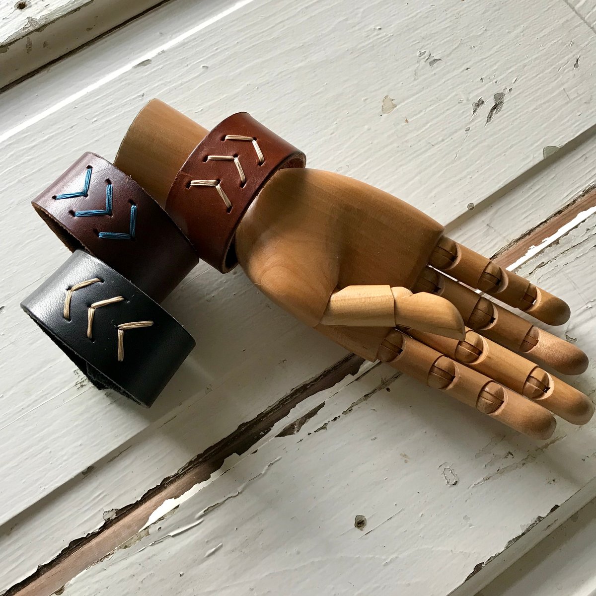 Hand Stamped Leather Bracelets (A Tutorial)