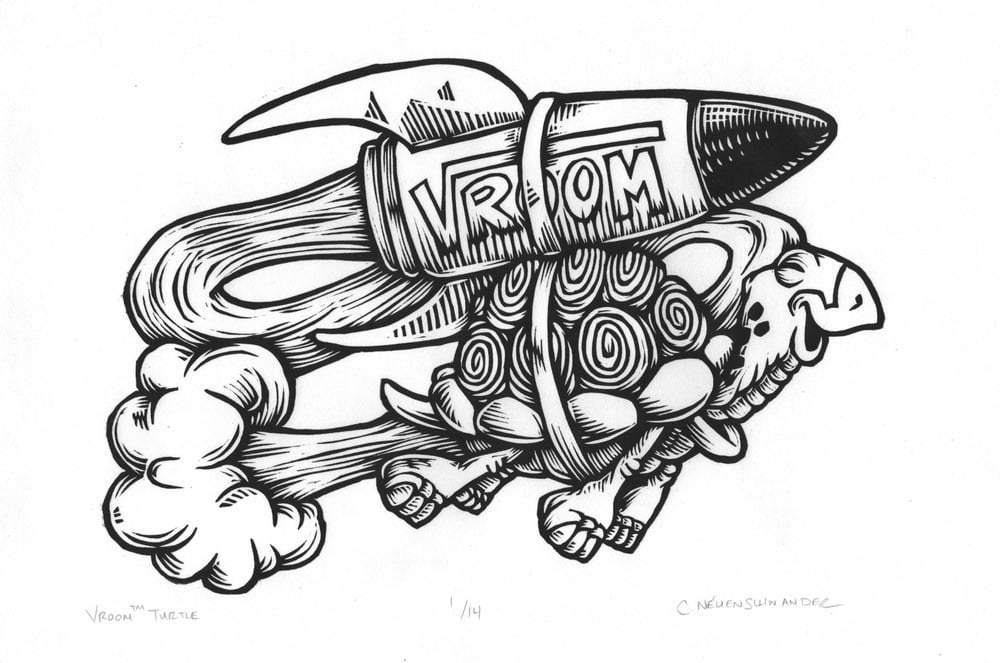 Vroom (TM) Turtle Print