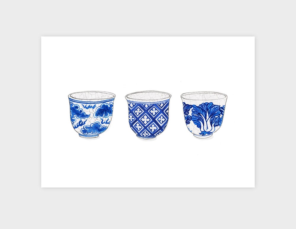 Image of Three Tea Cups