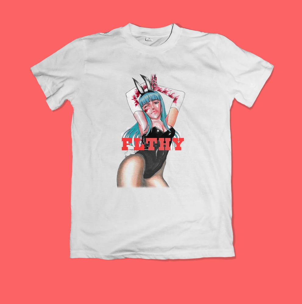 Image of Bunny Girl Tee BLUE (PRE-ORDER)