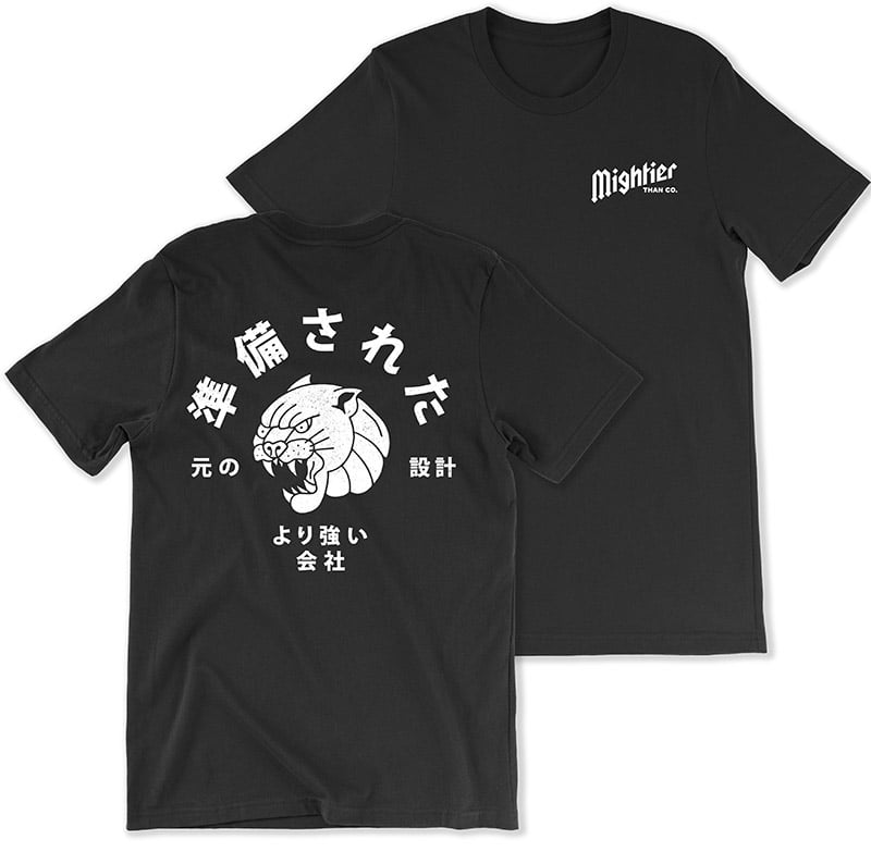 Image of PANTHER パンサー T-SHIRT - Front & Back