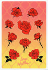 "LOVE, HELLEN" ROSE STICKER SHEET