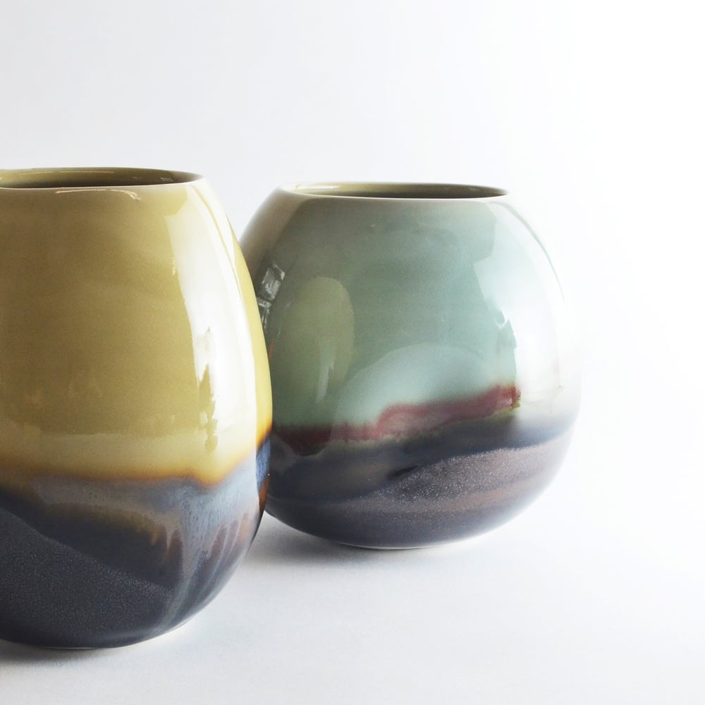 Image of Olive Porcelain Vase
