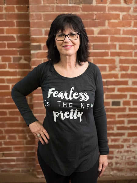 Image of Fearless is the New Pretty Tunic- Charcoal