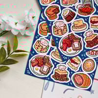 Image 4 of World's Food Tour | British Food | Matte Sticker Sheet