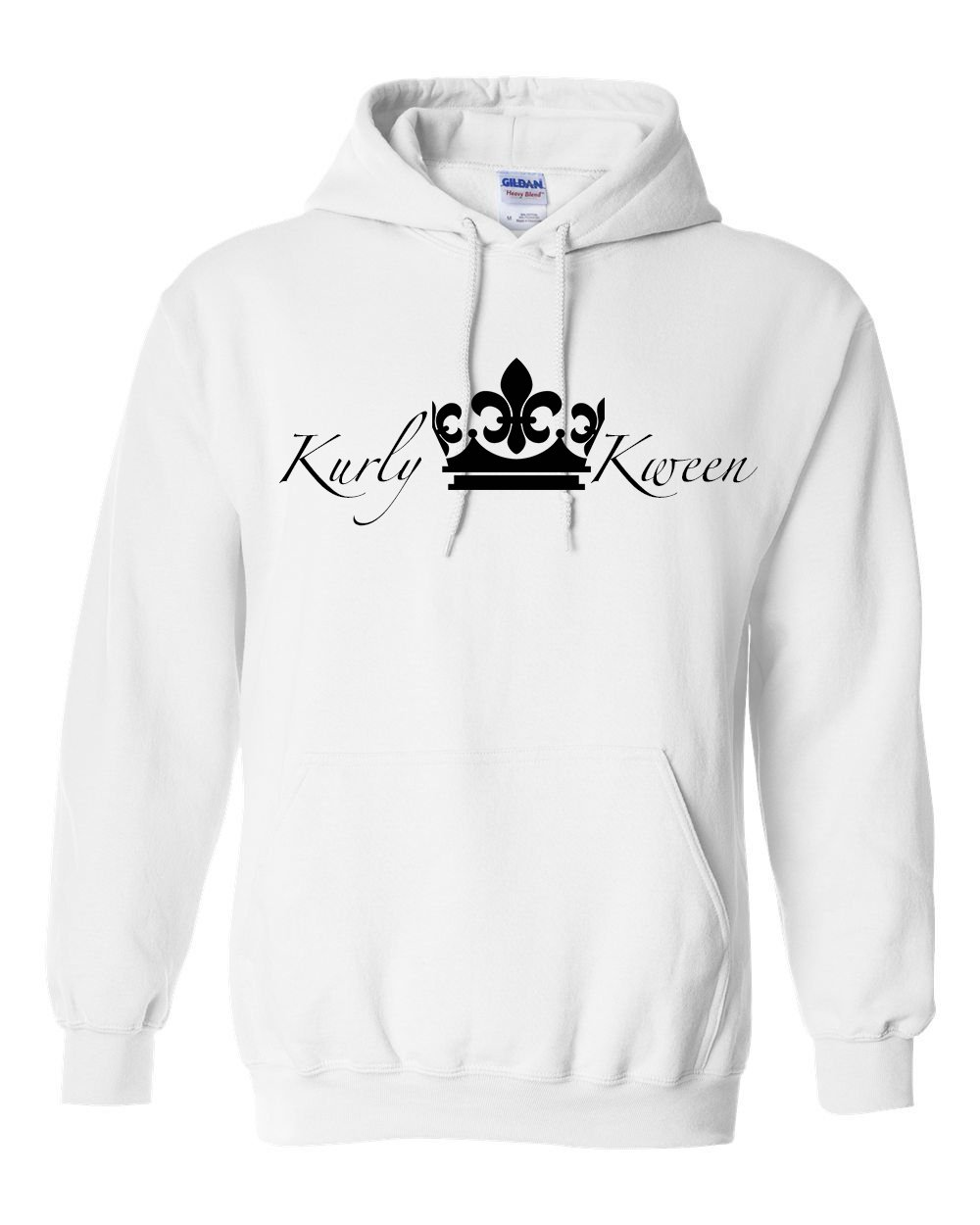 Image of Kurly Kween Hoodie - WHITE