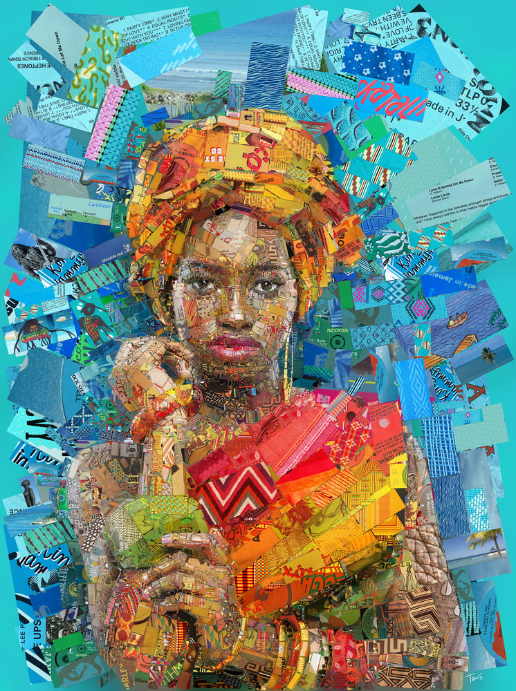 Jamaica Limited Edition Digital Mosaic On Paper Tsevis