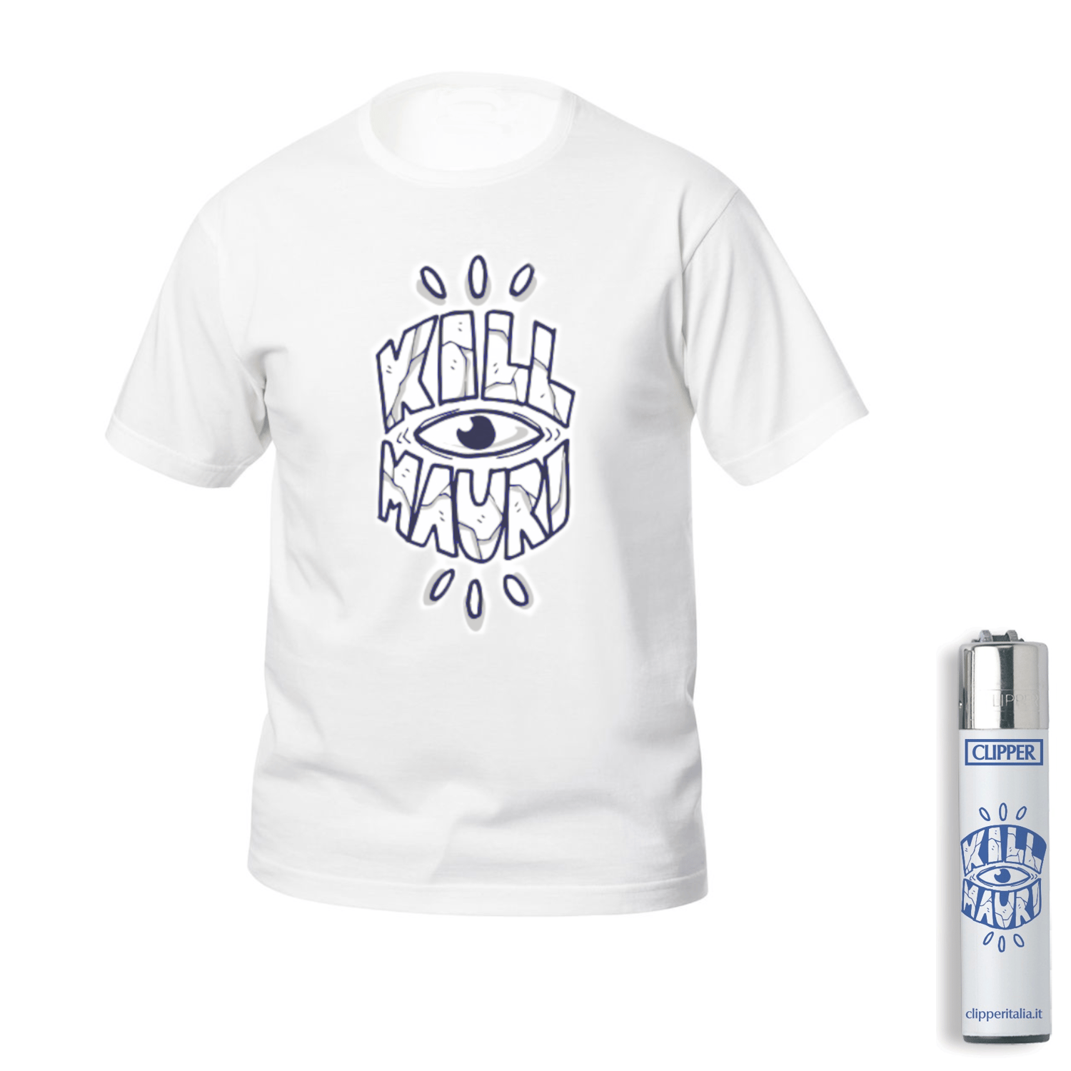 Image of Kill Mauri T-Shirt + Accendino Kit