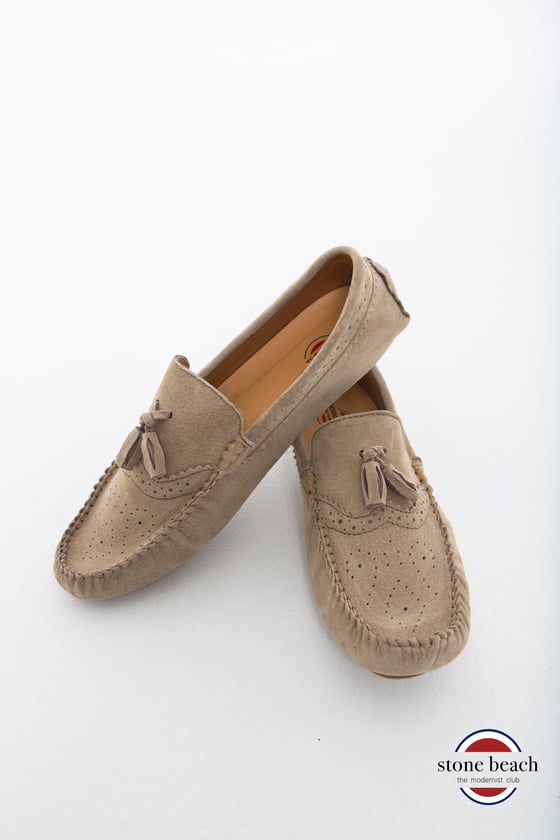 Image of Suede Loafers / tan