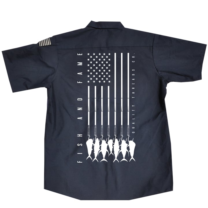 navy fishing shirt