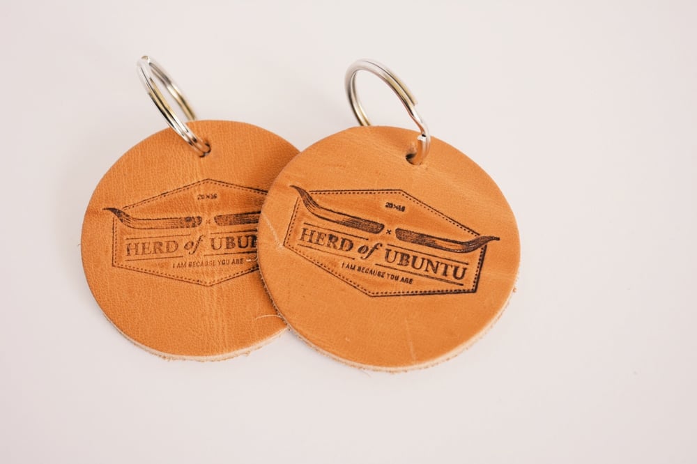 Image of Leather Herd of Ubuntu Keyring