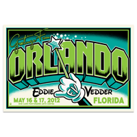Eddie Vedder Postcard (Orlando, FL)