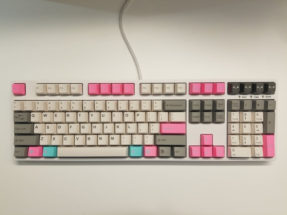 Image of [Tai Hao] Retro X Miami Keycap Doubleshot Keyset