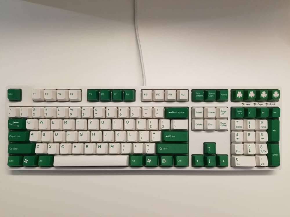 Image of [Tai Hao]Green 104 Keycap Doubleshot Keyset