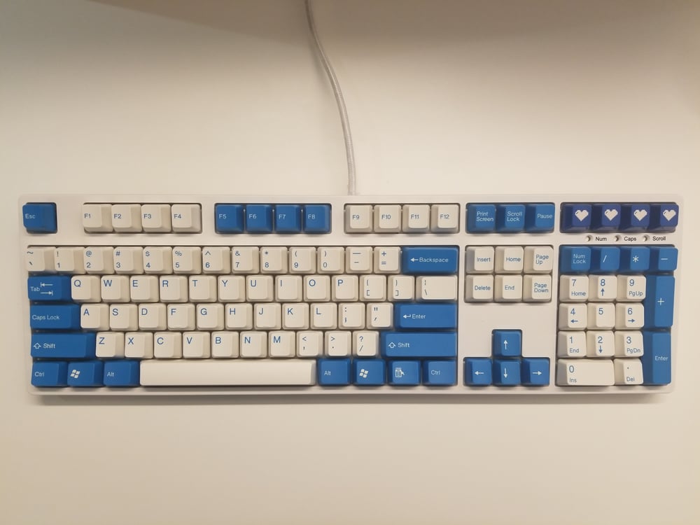 Image of [Tai Hao]Blue 104 Keycap Doubleshot Keyset