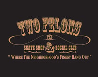 Image 1 of Two Felons "Social Club" windbreaker (blk/tan) 