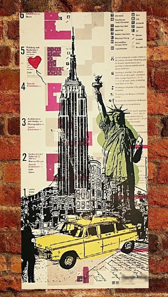 Image of "Empire State", Print on Museum Of Modern Art Map.