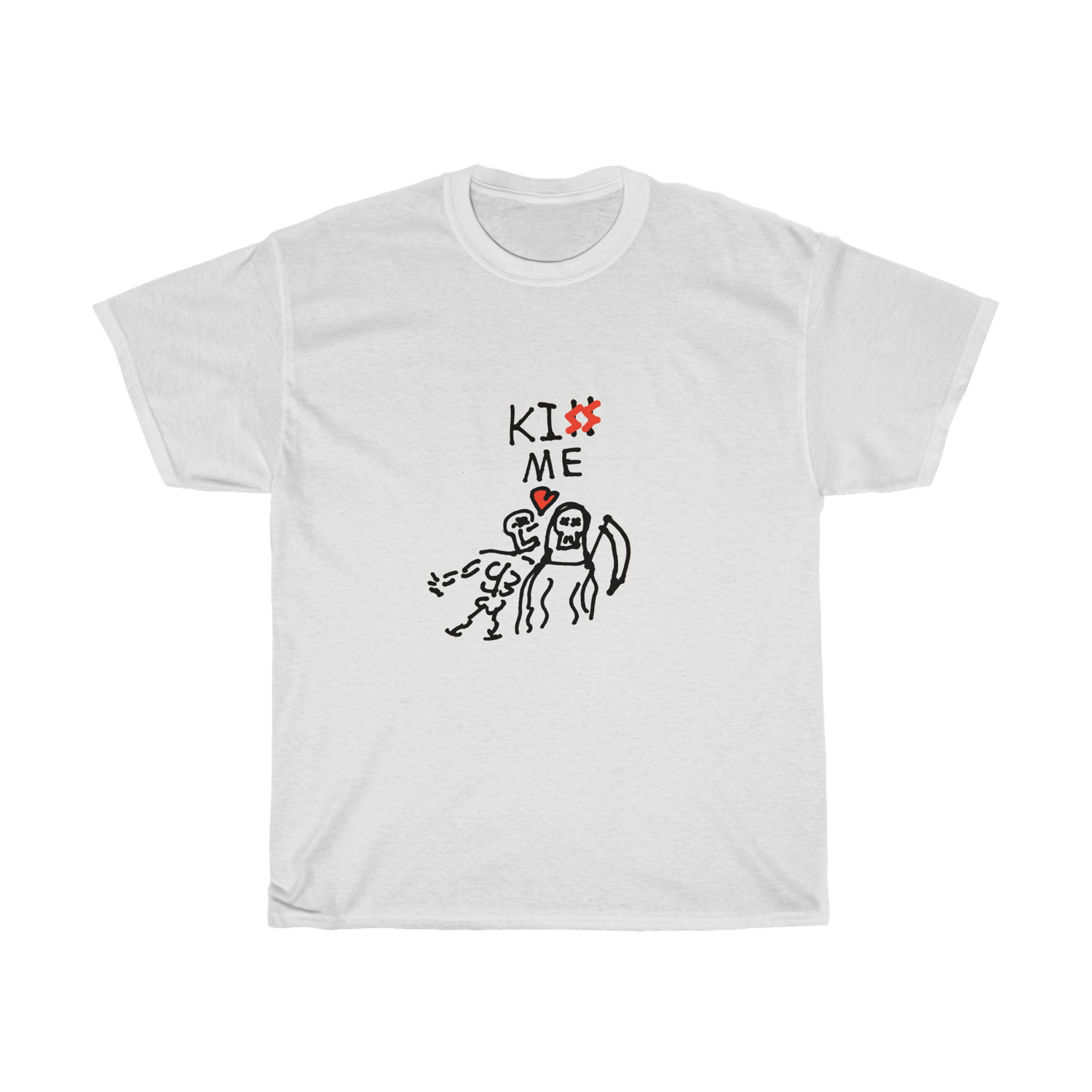 ki$$ me tee - white