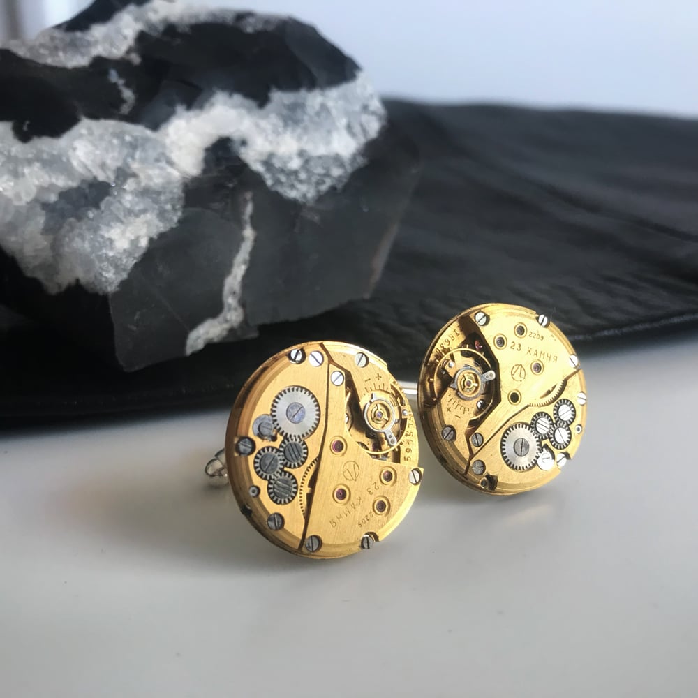 Image of Golden Movement Cufflinks