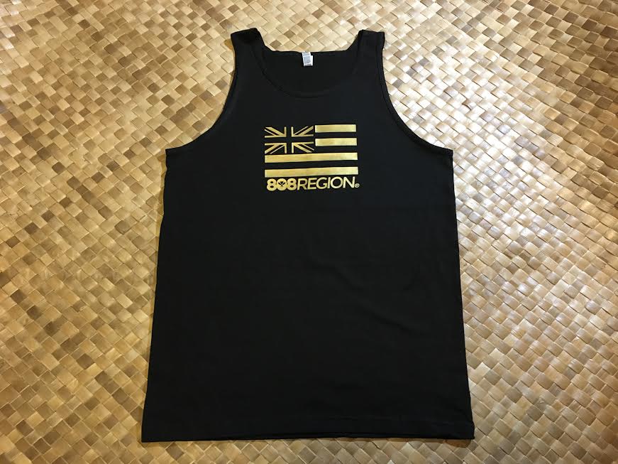 Image of Men's 808 REGION Flag Black/Gold