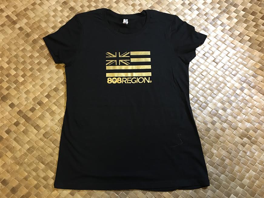 Image of Women's 808 REGION Gold Flag Tee 