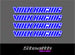 Image of Volk Racing GTC Wheel Spoke Decal Sticker x 4 pcs