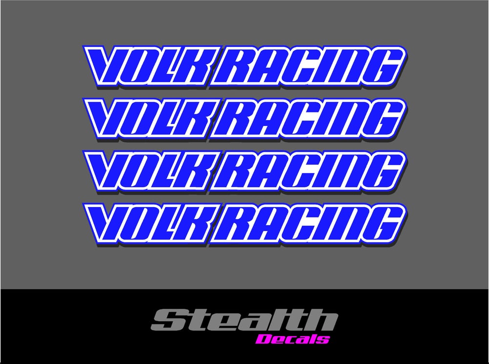 Volk Racing GTC Wheel Spoke Decal Sticker x 4 pcs | Stealth Decals