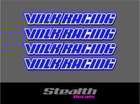 Image 3 of Volk Racing GTC Wheel Spoke Decal Sticker x 4 pcs