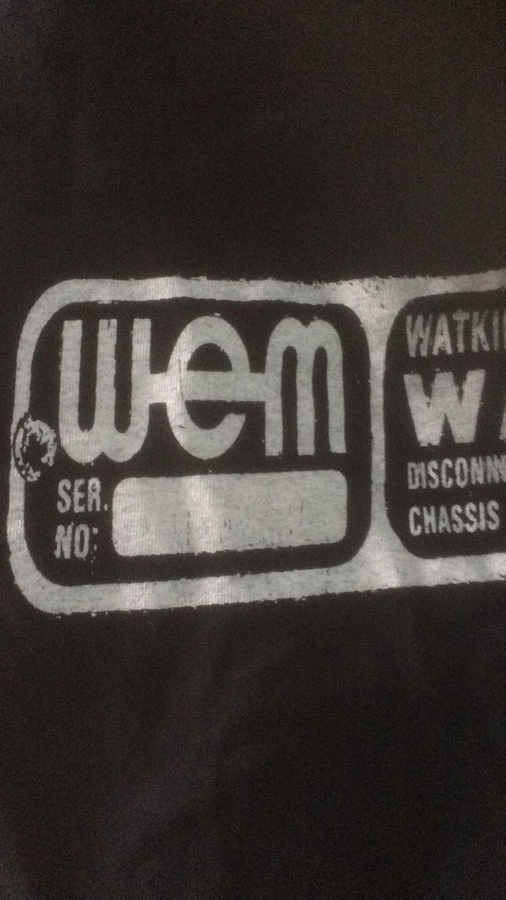 WEM Watkins t shirt