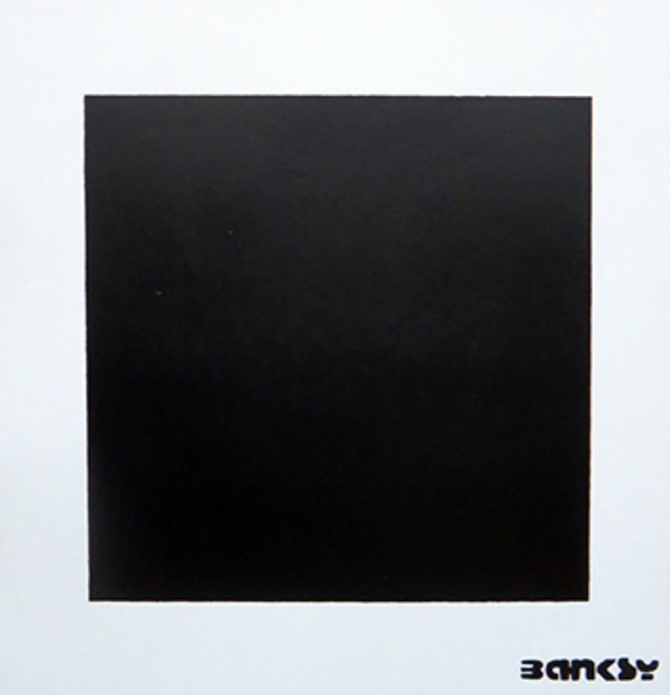 Image of 🎈NOT NOT BANSKY "BLACK SQUARE WITH BLACK SQUARE"🎈