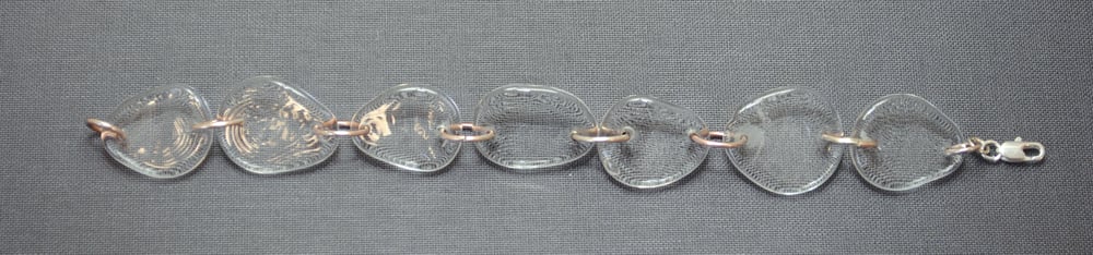 Image of Clear Glass Beaded Bracelet
