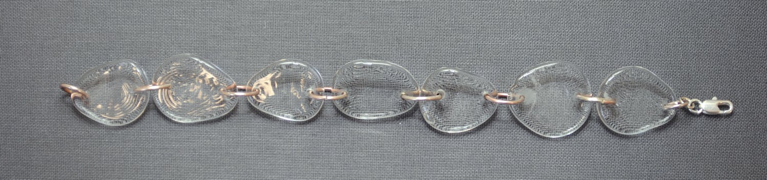 Image of Clear Glass Beaded Bracelet
